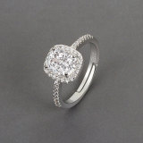 Кольцо, универсальная инкрустация камня с цирконом, простой и элегантный дизайн, в корейском стиле