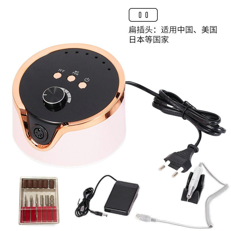Pulitzador de uñas transfronterizas, pulitador de uñas conveniente de carga, pulitador de uñas profesional de eliminación de piel muerta 45000RPM