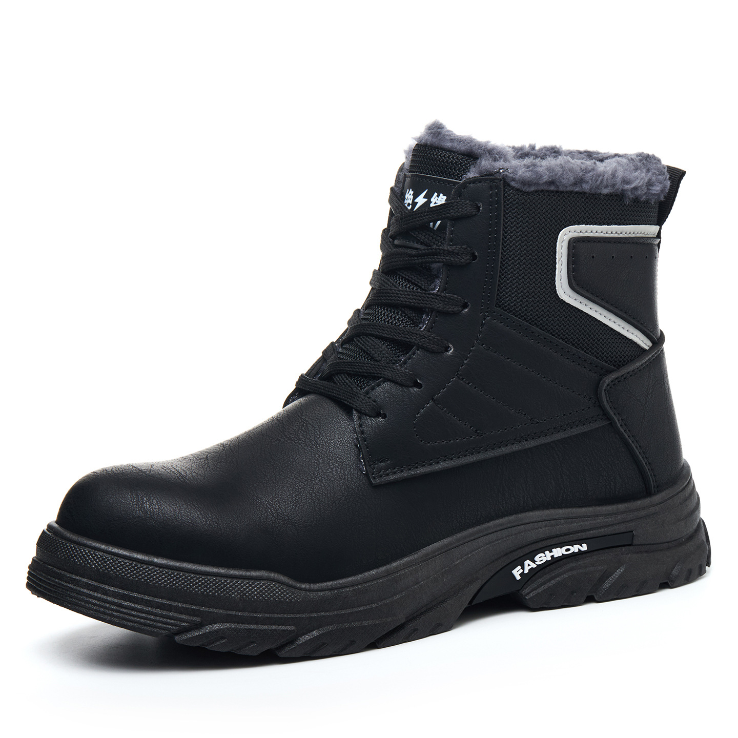 Botas de Seguridad Antigolpes y Antipinchazos para Hombre, Impermeables y Térmicas de Piel Sintética para Construcción