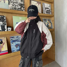 加工定制男童冲锋衣三合一秋冬款大儿童夹棉加厚外套可拆卸冬季潮