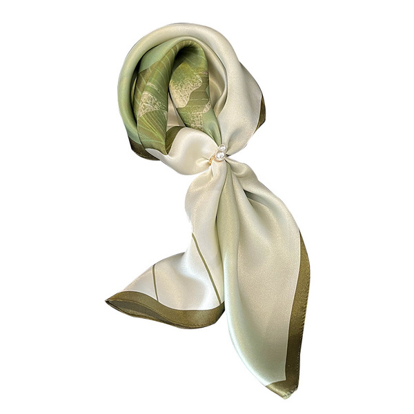 Hangzhou silk 100% mulberry silk scarf floral color lotus silk scarf…