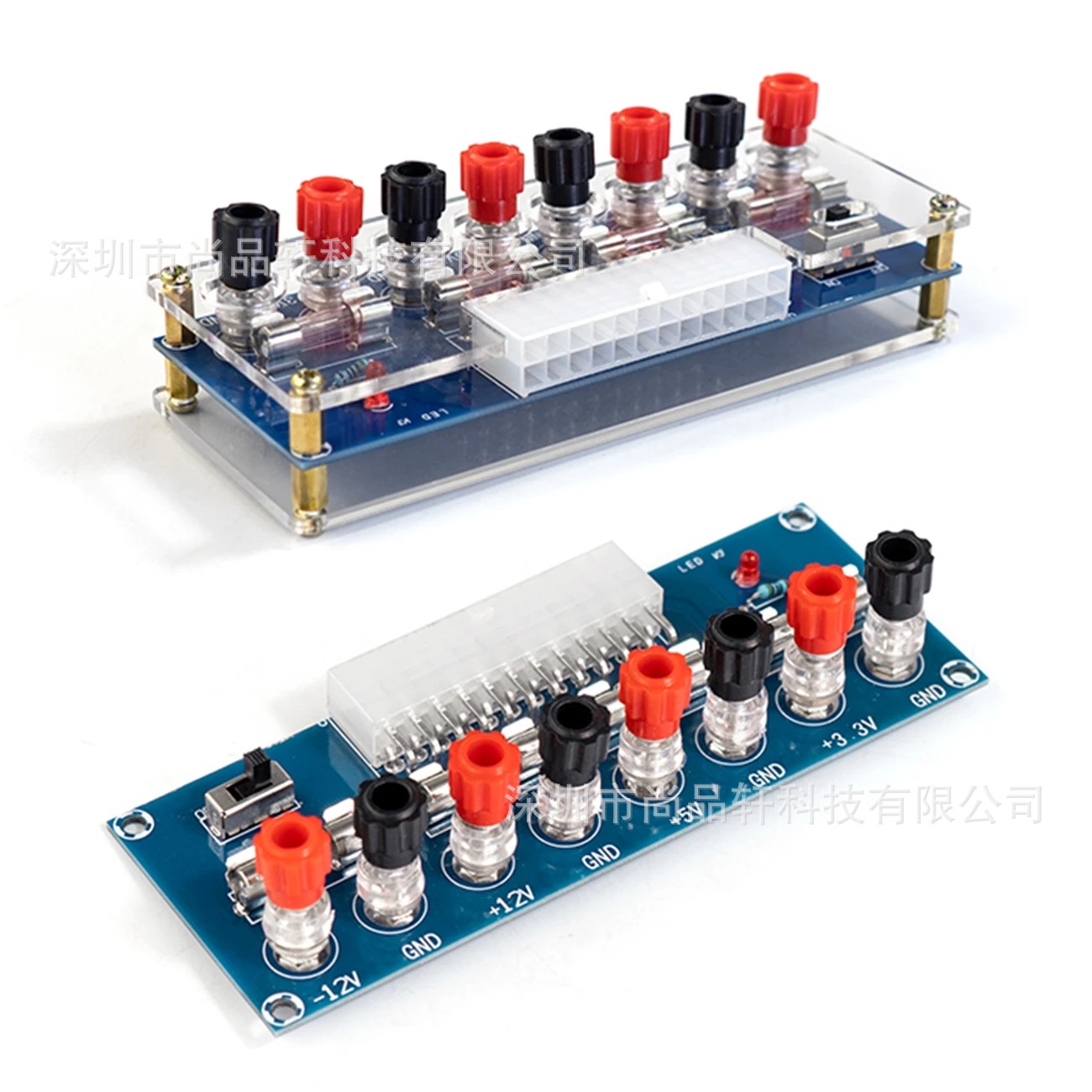 XH-M229 台式机机箱电源ATX转接板取电板引出模块供电输出接线柱