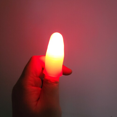 G0364 Light Dancing Multi-Color Optional Thumb Lamp Finger Lamp King Magic Magic Props