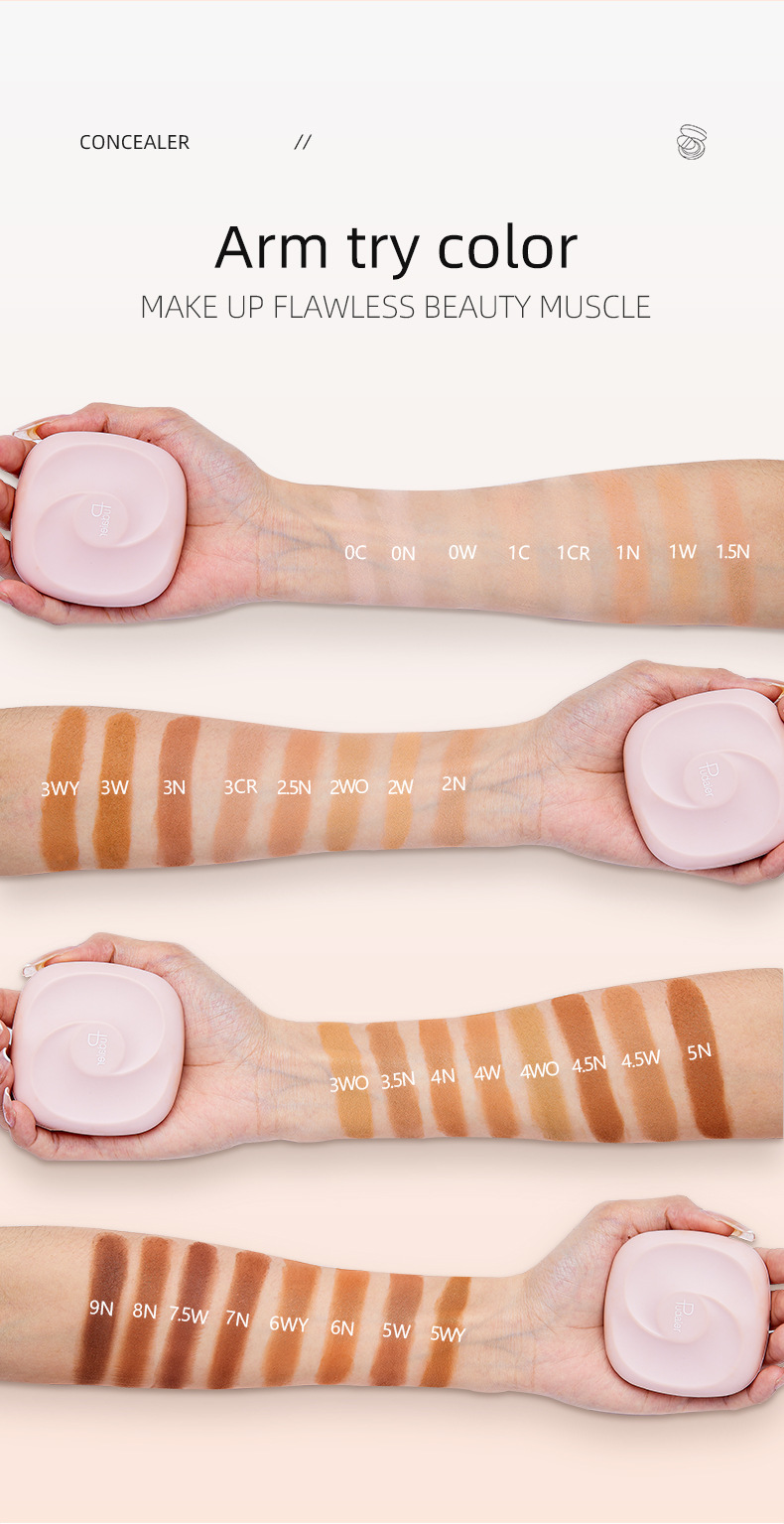 Fond de machiaj Pudaier, corector rezistent la apă cu miere, pudră pentru controlul sebumului_voghion.com