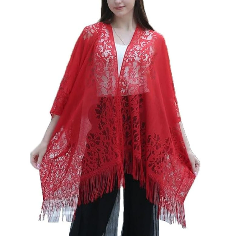 Summer transparent nail sequins, long pleated skirt, french style, with embroidery, high waist