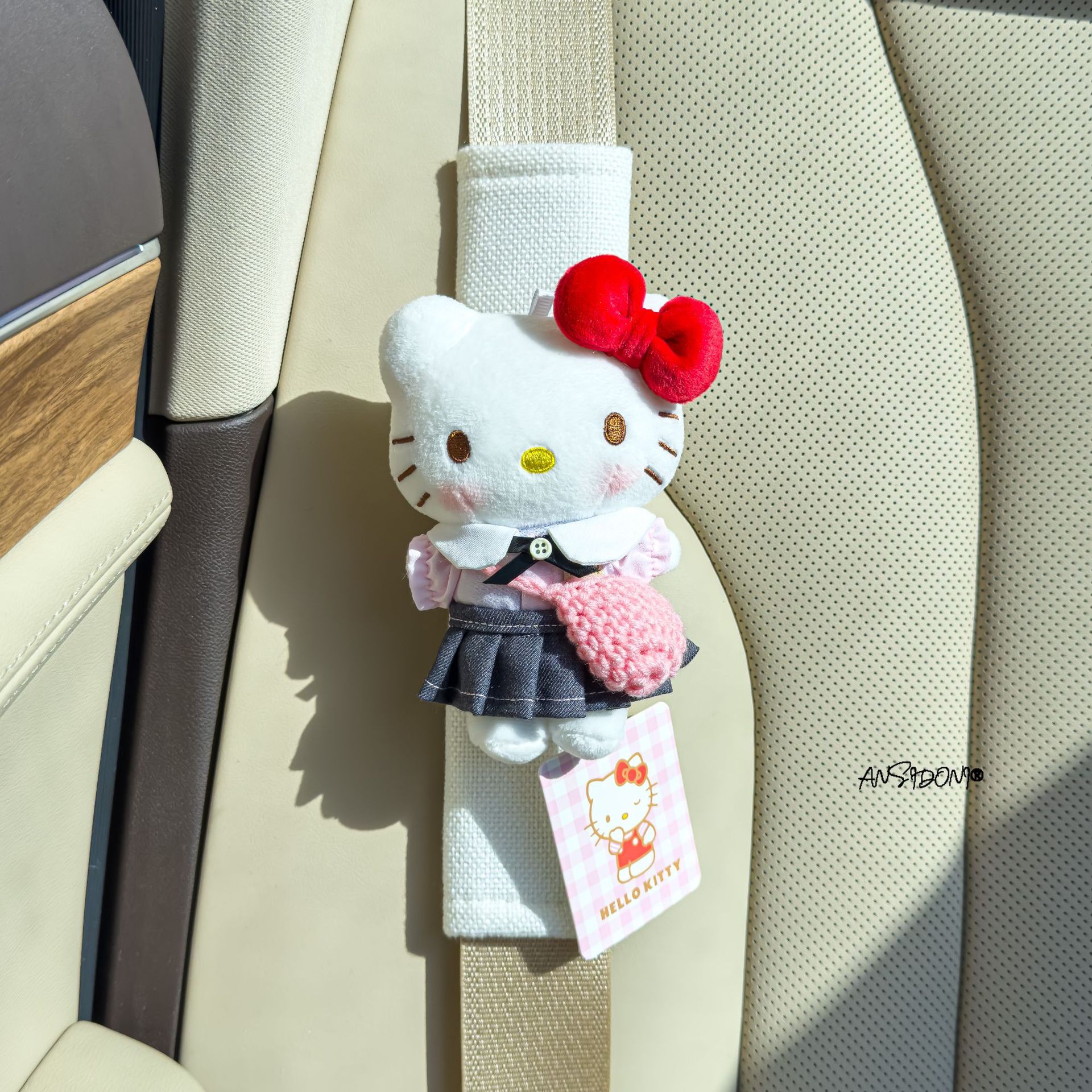Hellokitty Car Seat Belt Shoulder Pads Car Seat Belt Decoration Children's Anti-Wear Clothing Shoulder Pads