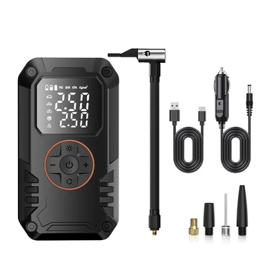 Hava nasosu Electric Air Pump for Cars - wireless-inflatable-power-bank-cigarette-lighter