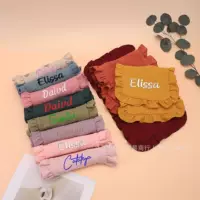 Etsy персонализированная вышивка полотенце многофункциональный носовой платок хлопок новорожденный хлопок полотенце