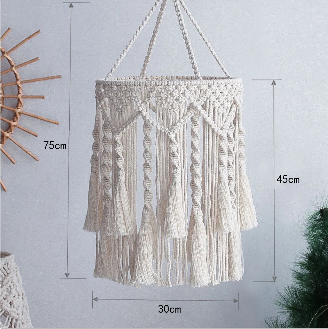 Simple Style Classic Style Solid Color Cotton Pendant Artificial Decorations display picture 2