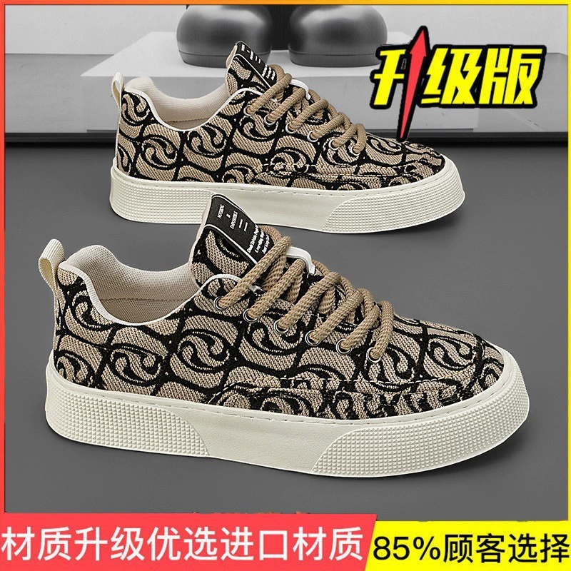 Мужские кроссовки 2025, новые весенние мужские кроссовки, дышащие кеды из холста, мужские повседневные тканевые туфли