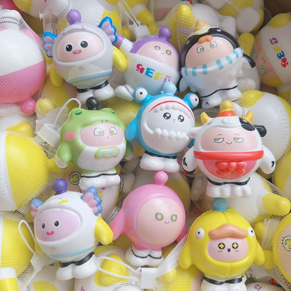 Nine types of little egg boy mixed hair (8cm)