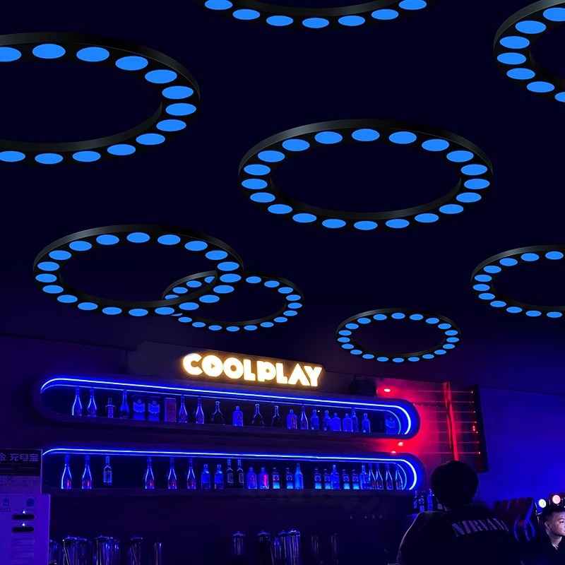 Luz de atmósfera creativa de celebridades en línea, bar de música colorida, bar de barbacoa, gimnasio, bar de barbacoa, tienda de paneles calientes, luces decorativas