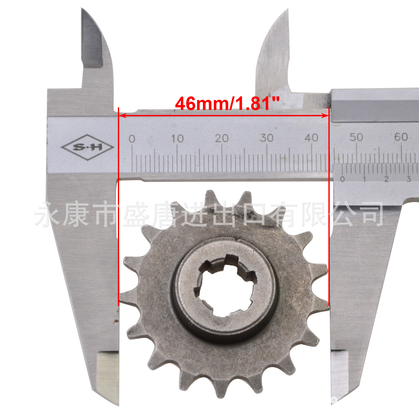 GOOFIT 17-tooth reduction gearbox Reduction Gear Fit 2 stroke 47cc 40-6 / 49cc 44-6 off-road vehicle