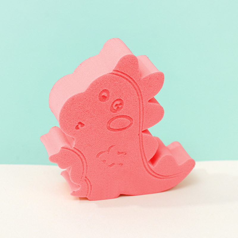 Puff de dinosaurio personalizado de fábrica transfronterizo sin látex sin polvo, huevo de maquillaje de forma especial de doble uso húmedo y seco, huevo de maquillaje de esponja