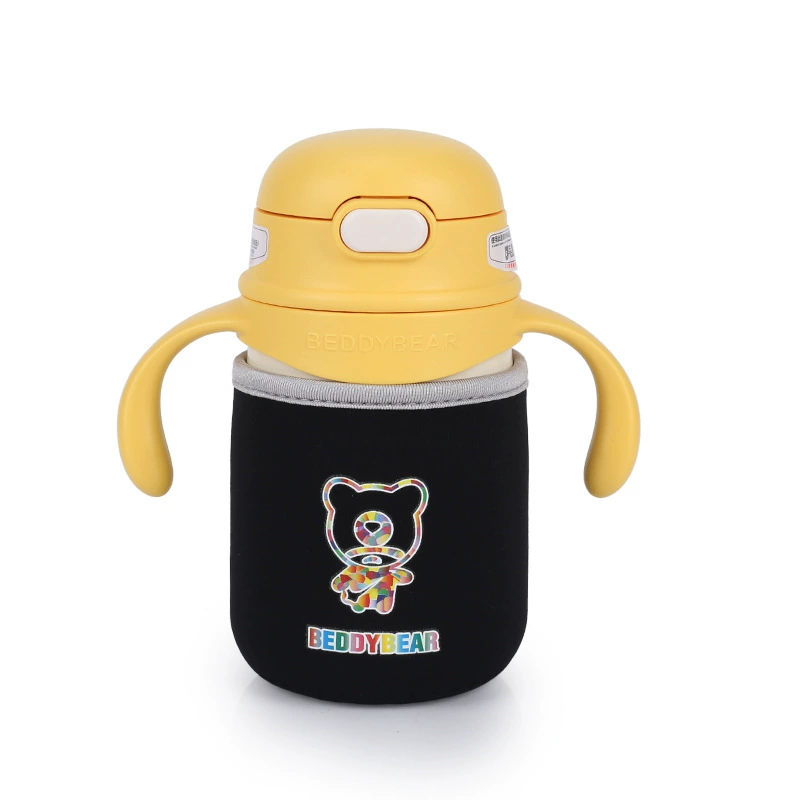 Детская бутылочка BeddyBear с нескользящим льняным чехлом, защитный чехол и аксессуары