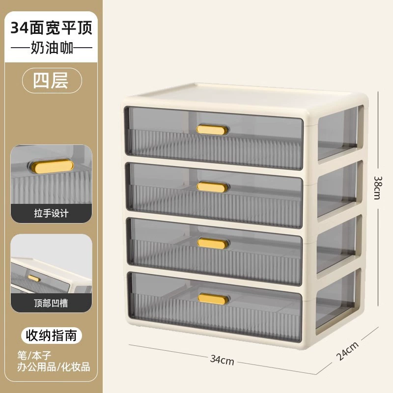 Cosmetic table storage box, lipstick, capacious transparent plastic face mask