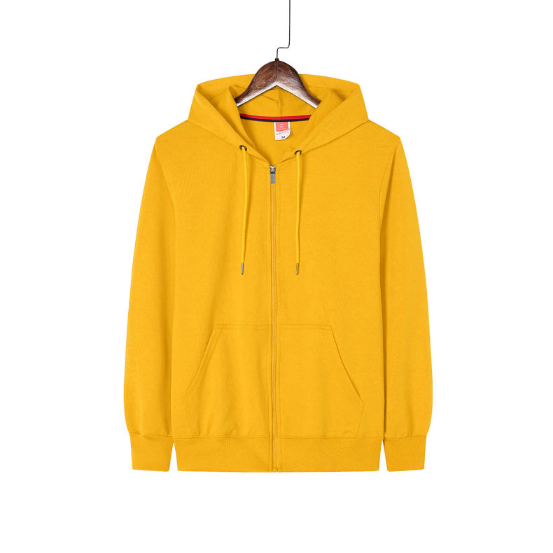 Suéter con cremallera elástica de cuatro lados logotipo impreso collar de pie ropa de trabajo de empresa actividad cultural camisa abrigo bordado Diseño de DIY
