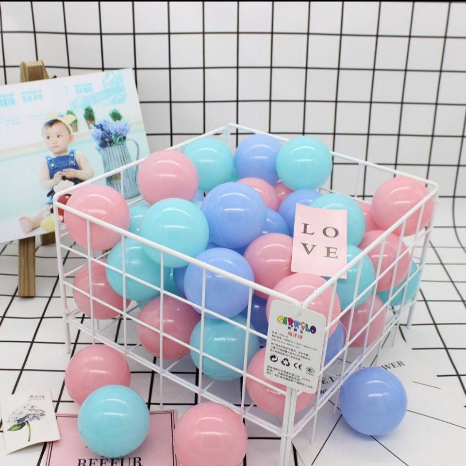 Decoración de gran macarón color onda bola bola de campo de recreo rojo bola bola de piscina seca bola de red de mar bola gruesa