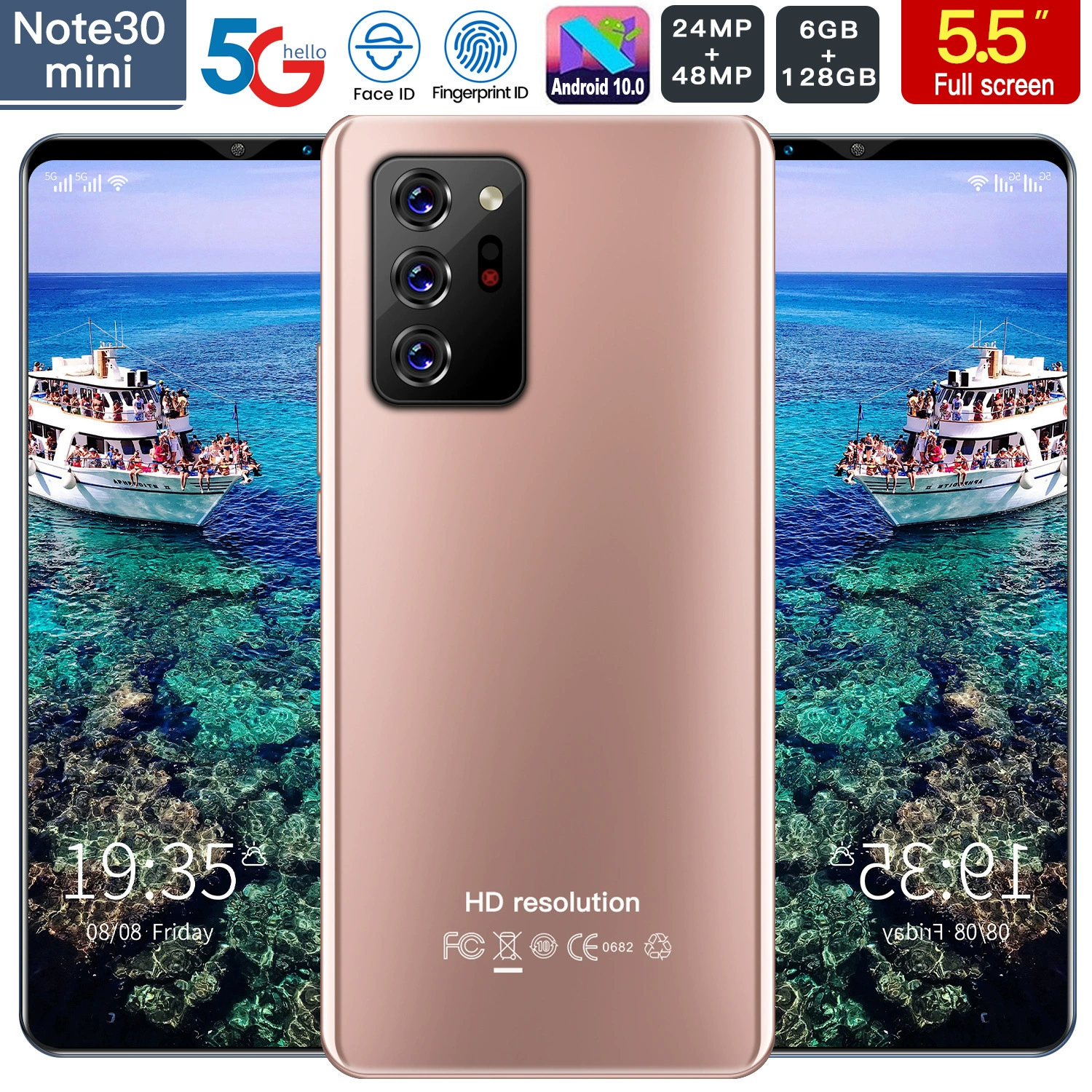Смартфон Note30mini Android 5G с экраном 5,5 дюйма, трансграничная электронная коммерция, предназначенная для иностранных фабрик, оптовых прямых продаж