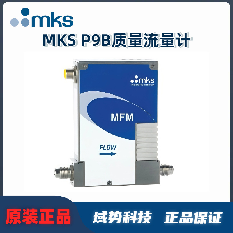 MKS P9B质量流量计带集成电容压力计多气体多量程金属密封LED显示