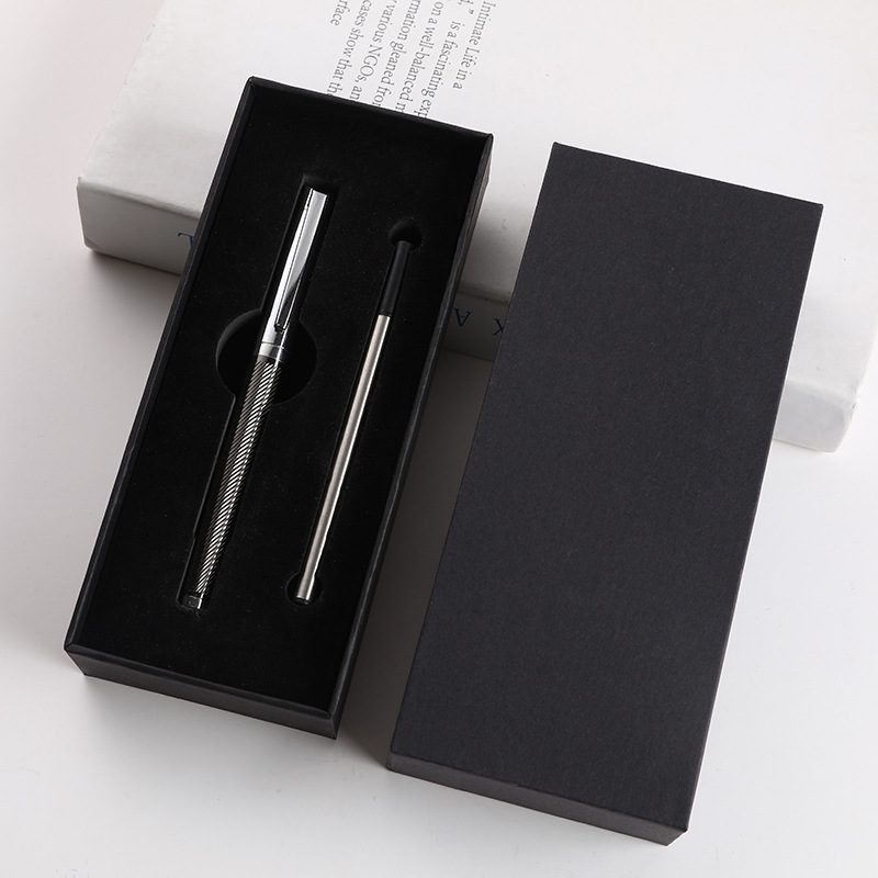 Juego de alta calidad rojo regalos de negocios metal bolígrafo de firma bolígrafo personalizado logotipo publicitario bolígrafo neutro