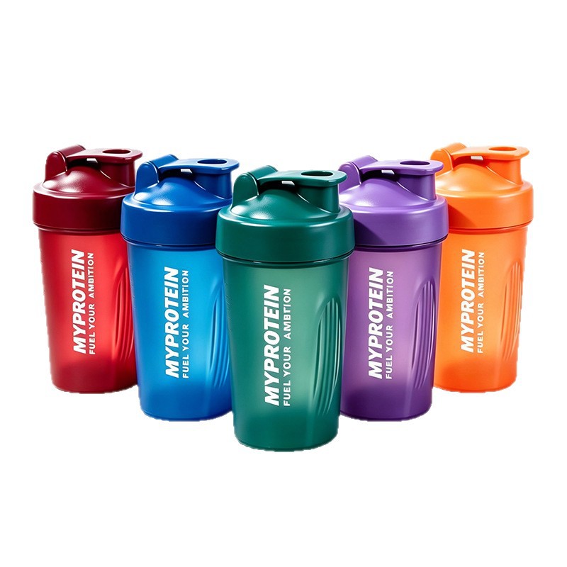 400ML shaker cup for outdoor fitness, protein powder shaker, leak-proof, portable, with measurement markings, sports water bottle