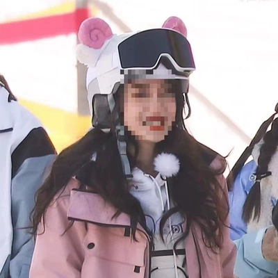 Motosiklet dəbilqələri rabbit ears, suitable for - pink-lamb-ears-helmet-not-included