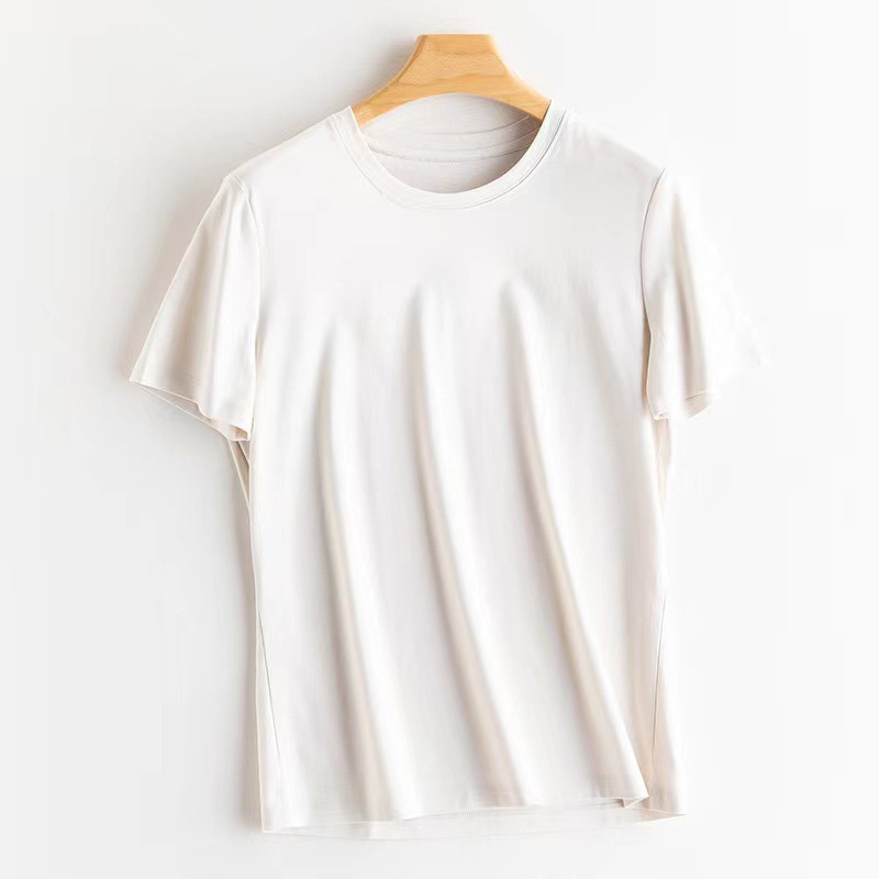 Coconut milk white round neck