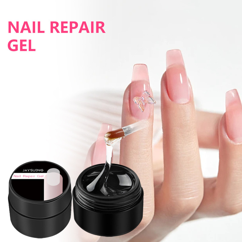 Jaysuing Extension Gel Nail Gentle, Delicate, Smooth and Glossy Nail Extension Gel for Nail Care and Protection