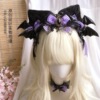 Purple accessory with bow, halloween, Lolita style