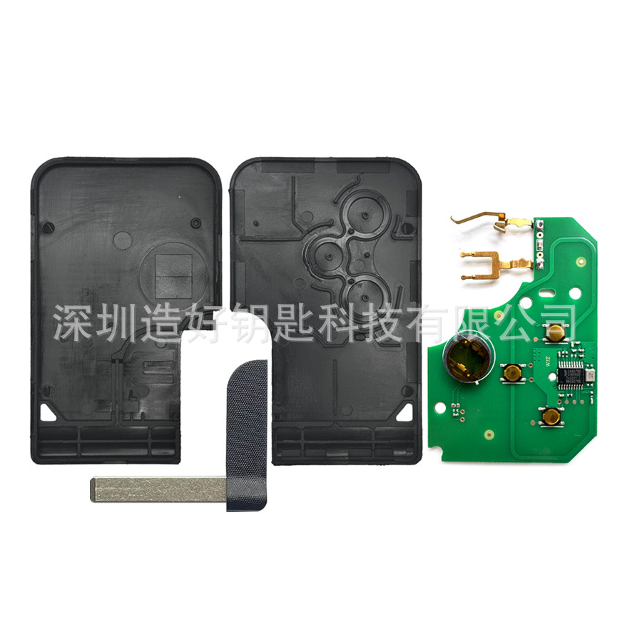 Suitable for Renault 3-button Megane remote control car key 433Mhz ID46 chip PCF7947 chip with buckle