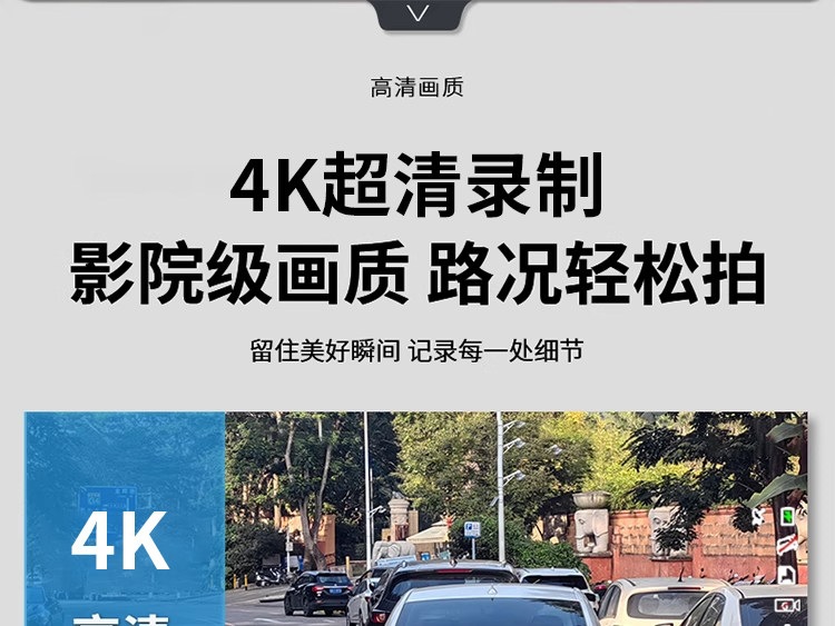 Suitable for the 2026 new model of the Renwoyou ultra-high-definition brand dashcam, no-wiring reverse camera with 360-degree front view