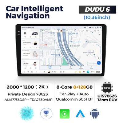 DVD Navigation, MEKEDE Dudu Liangshan Overseas - 1036-dudu6-8-128-eight-nuclear-netcom