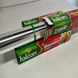工厂供应Falcon牌家用铝箔卷15微米厚保鲜锡纸铝箔纸食品级一次性