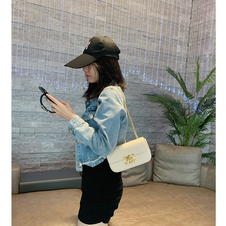 一件代发凯旋门法式小众包包女2025新款百搭轻奢法棍包链条腋下包|undefined