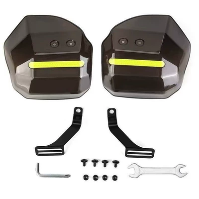 New Electric Vehicle Hand Guard Cover, Waterproof and Windproof, for Electric Bikes and Motorcycles, Sunshade, Rainproof, Anti-Fall Protective Gear (Motorcycle Handle Cover) - black-universal-model-pack-of-2