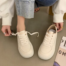 复古大头小白鞋女2025年春秋新款百搭透气厚底休闲运动板鞋ins潮