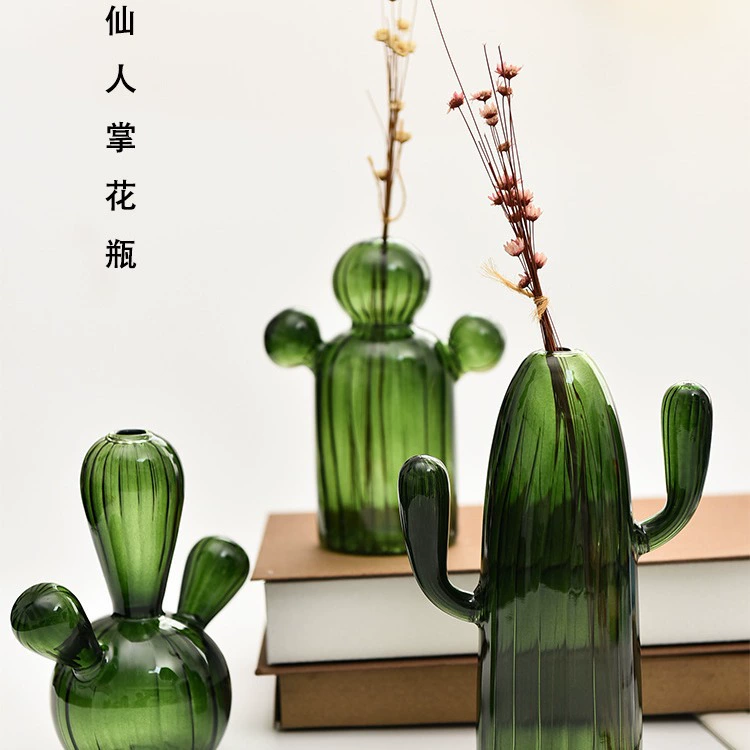 Creative ins Настольные украшения Ваза для кактусов Персонализированная гидропонная Цветочная посуда Украшения для бутылок для ароматерапии