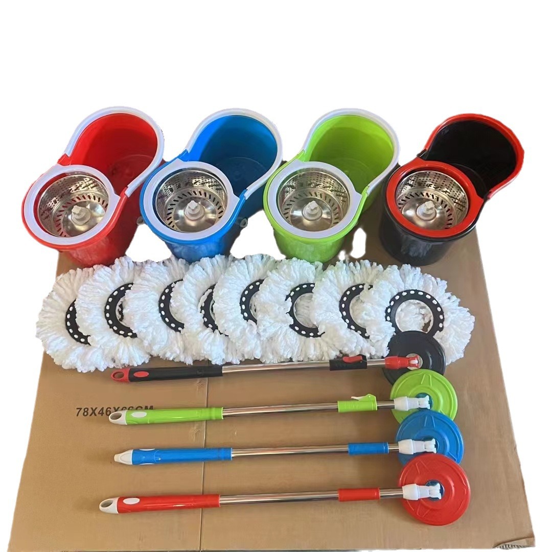 Regalo ideal Fábrica al por mayor cubo fregona hogar Cubo de ocho palabras Cubo de limpieza cubo de plástico con ruedas Cubo de regalo Cubo de lavado de coches fregona giratoria