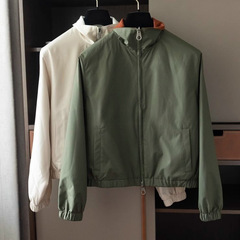 実力圏粉! 流行の大きい口調は実際にモデルLPの両面の両面を着て襟のジャケットのコートを着ます。