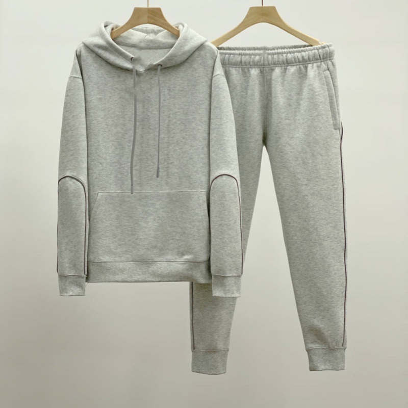 25 años de primavera y otoño deportes suéter con capucha suéter casual para hombre chaqueta con capucha pantalones reflectantes traje de pantalón