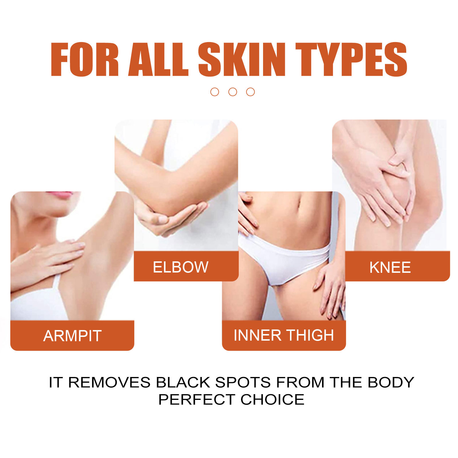 Repararea punctelor negre de la mars pentru axile, gât, articulații mână-picior, iluminarea nuanței pielii și înfrumusețarea corpului_voghion.com