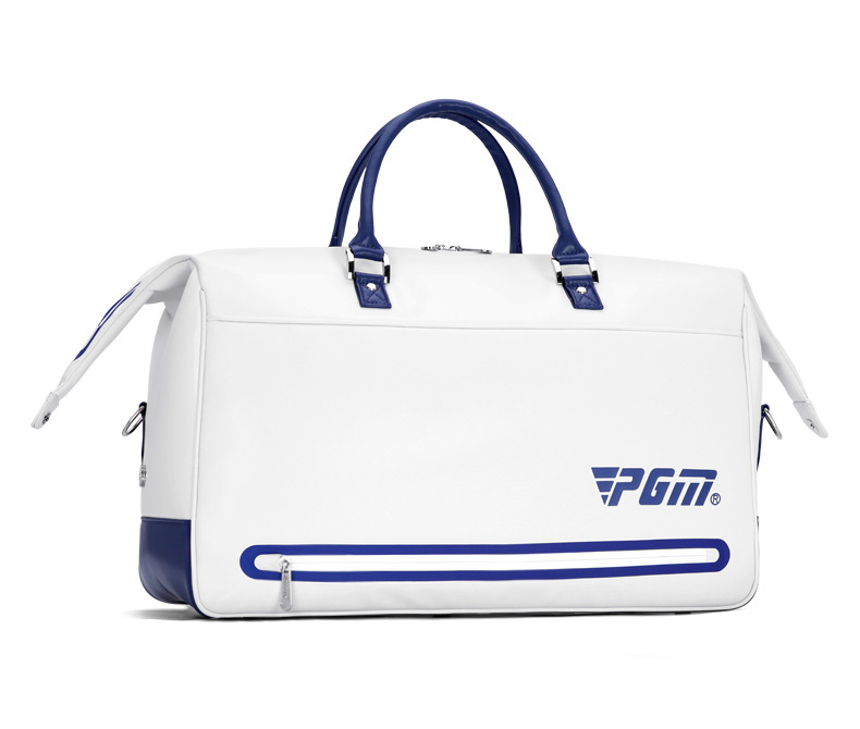Túi đựng quần áo chơi gôn PGM da microfiber chống thấm nước, có ngăn giày riêng, kích thước 48×28×25 cm — YWB038-màu xám đen, YWB038-màu xám trắng, YWB038-Trắng xanh đậm chi tiết 9