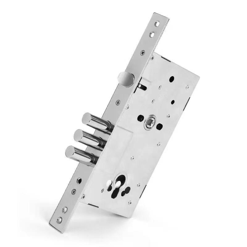 跨境出口俄罗斯双快双活孔距6085智能锁专用锁体土耳其锁体指纹锁