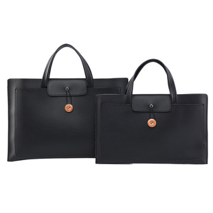 Green Pu Leather Laptop Bag Document A4 Briefcase Business Trip Handbag Satchel Computer Bag