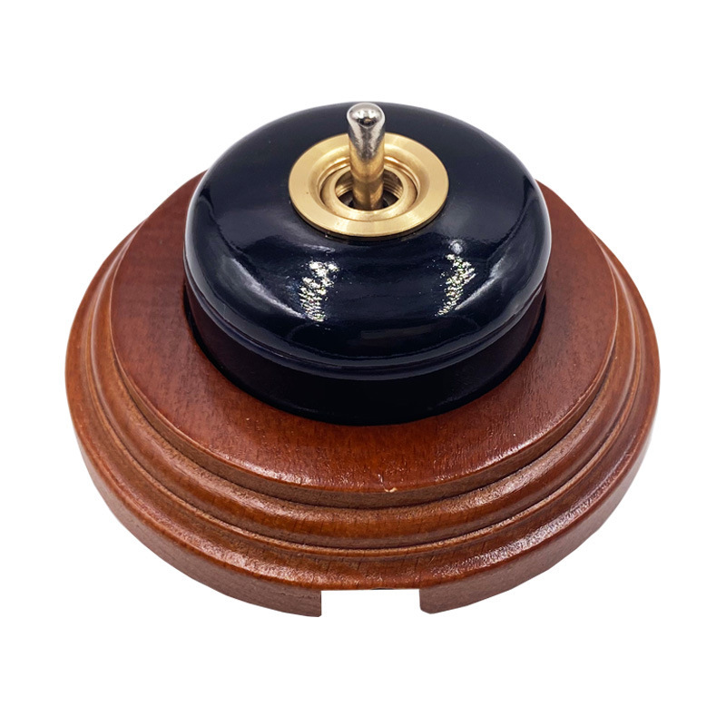 Cross-border e-commerce ceramic retro hand switch open-fitting homestay round single and double control lever switch