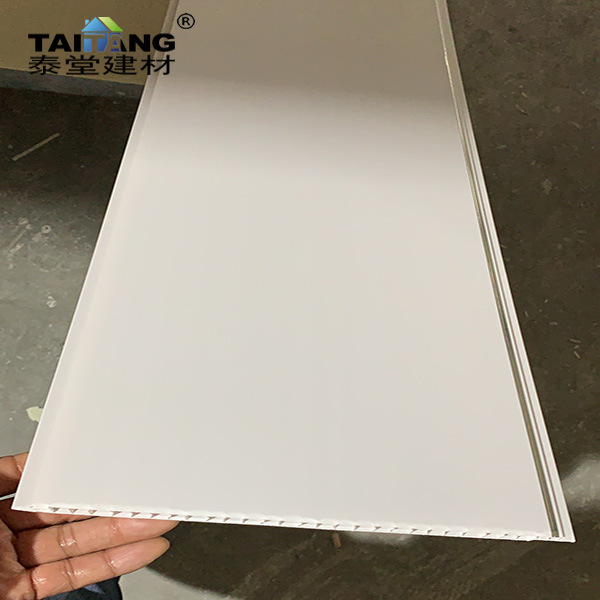 Exportado a Filipinas refuerzo de PVC acero plástico techo techo refuerzo blanco PVC panel