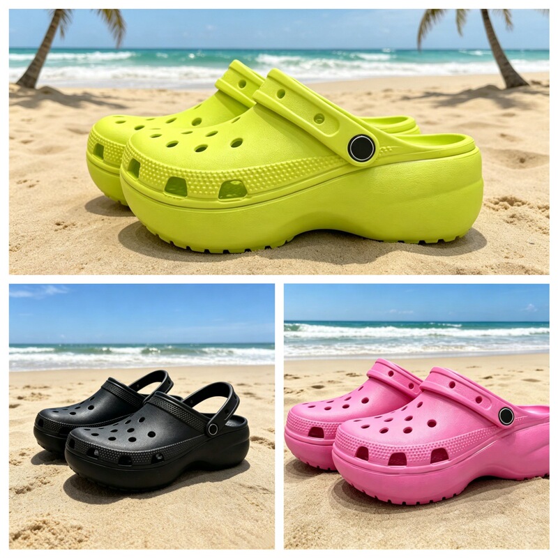 Summer Cute and Versatile Cloud-Shaped Clogs for Women, Height-Increasing Thick-Soled Stylish Beach Sandals, Versatile Slippers