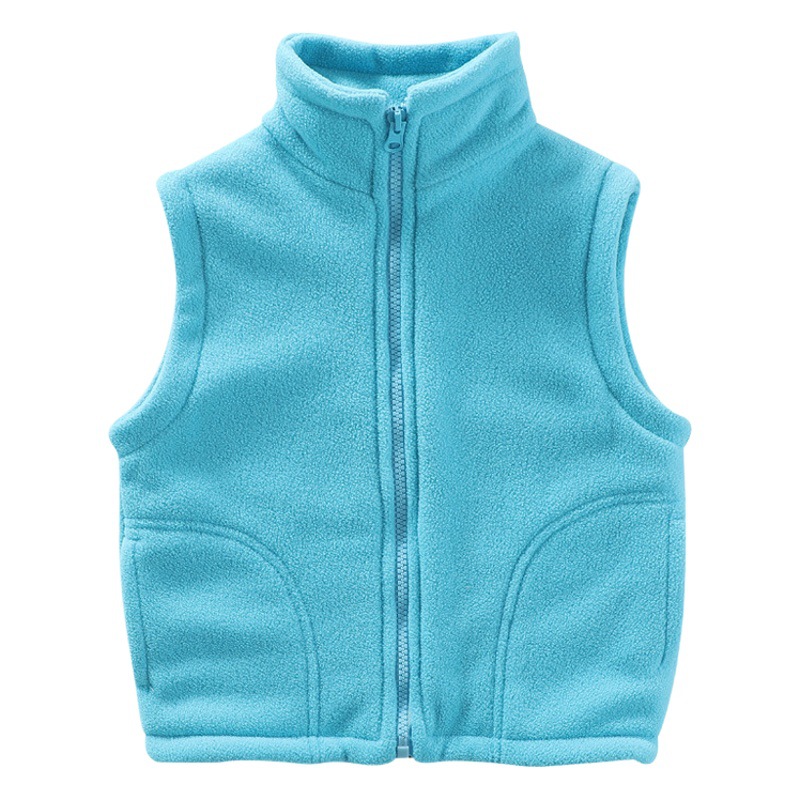 Chaleco de ropa exterior para niños al por mayor ropa de invierno de primavera y otoño niños pequeños medianos y grandes niños y niñas cardigan polar ropa de jardín de infantes chaleco