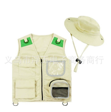 Заводской магазин Открытый приключенческий жилет Летняя игра Групповое здание Детская ролевая Косплей Одежда Ролевые игры